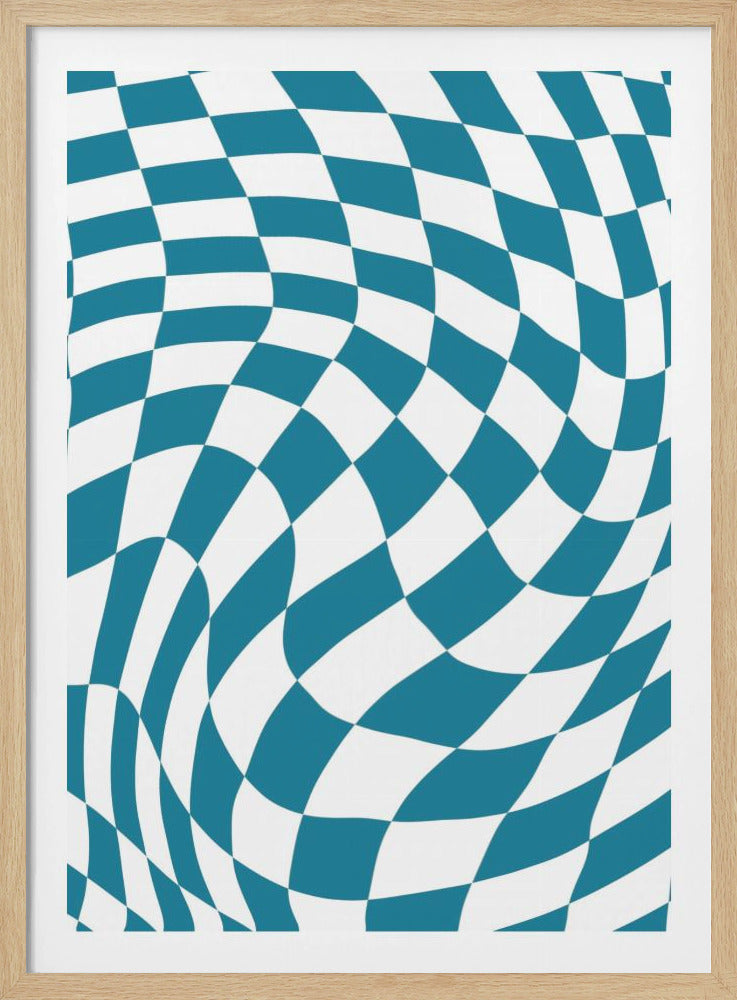 Blue Checkerboard | Poster