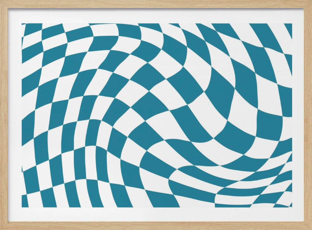 Blue Checkerboard | Poster