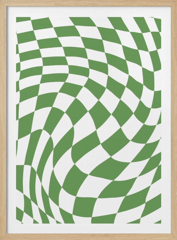 Green Checkerboard | Poster