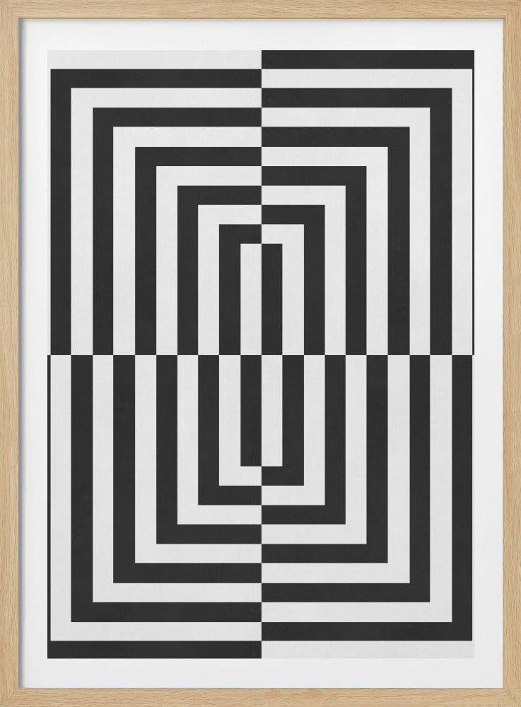 Black and white lines | Poster