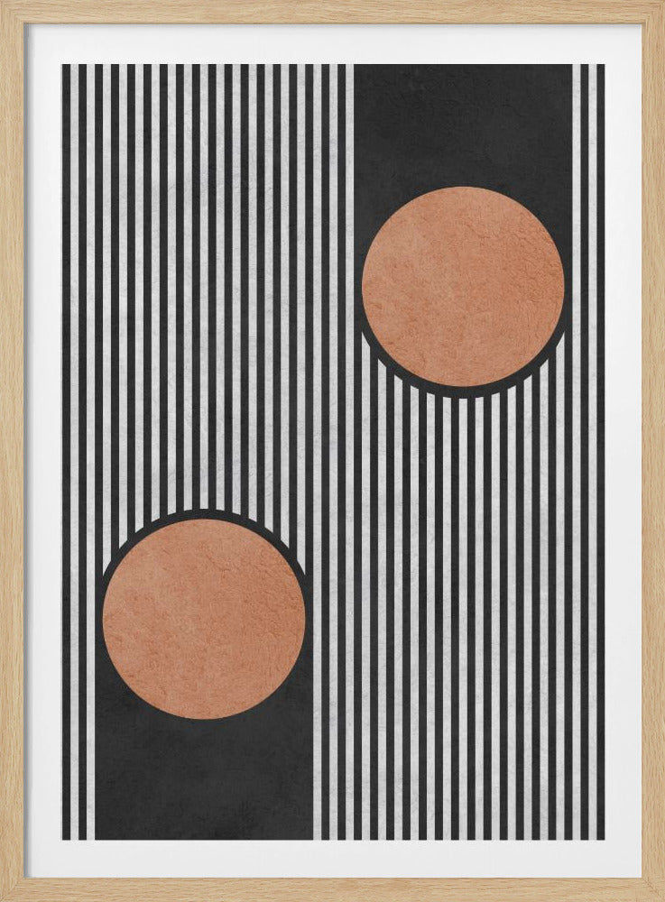 Circles on black background 2 | Poster