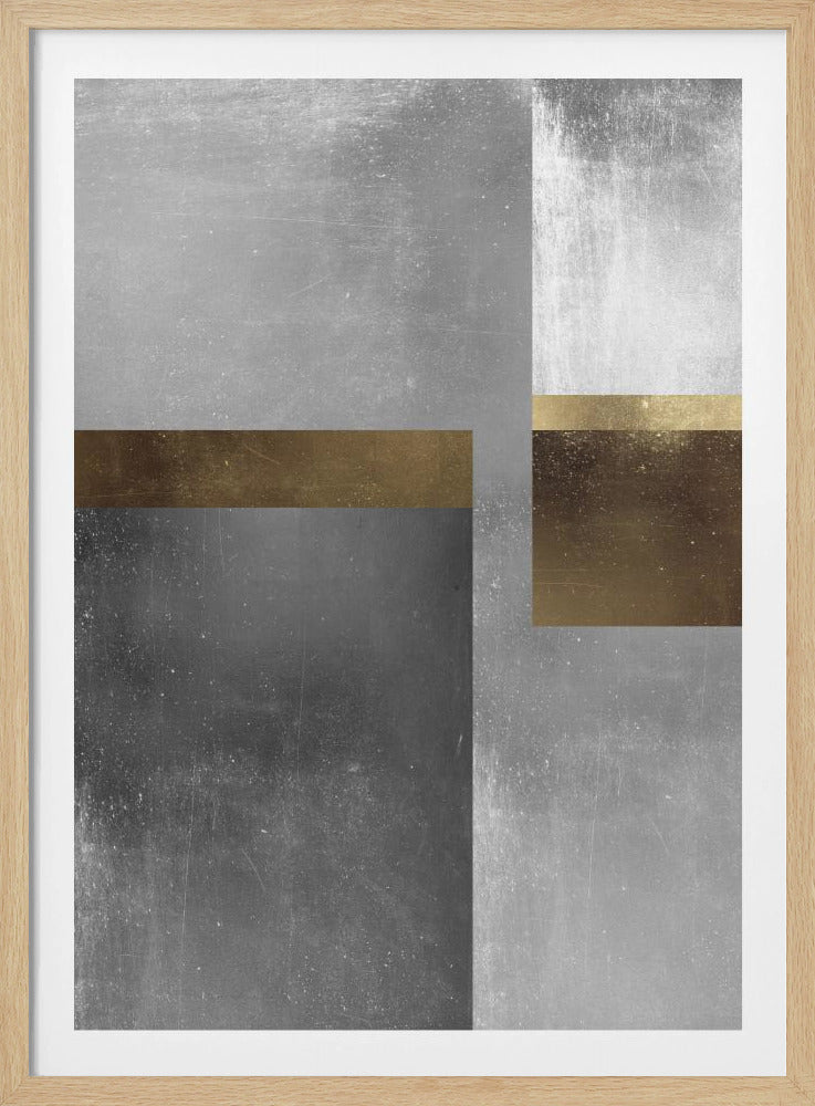 Gold and silver textures 6 | Poster