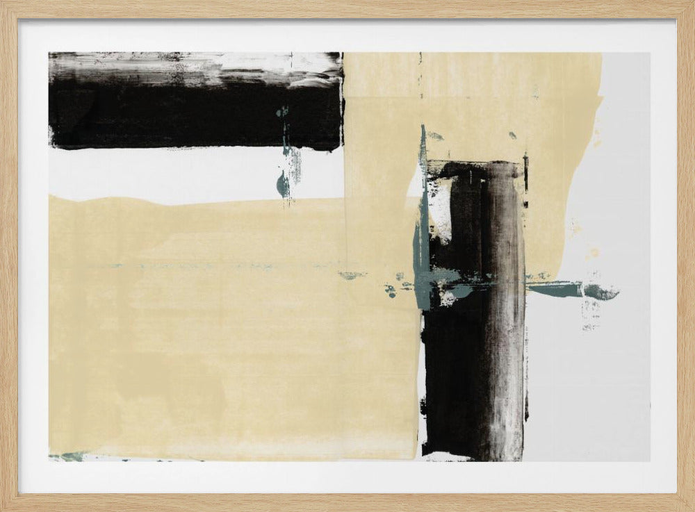 Neutral & Black Art Print No 2 | Poster