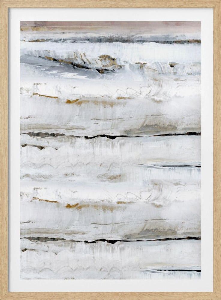 Abstract Soft Whites 3 | Poster