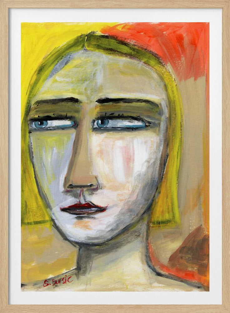 Narrowed Eyed Lady | Poster