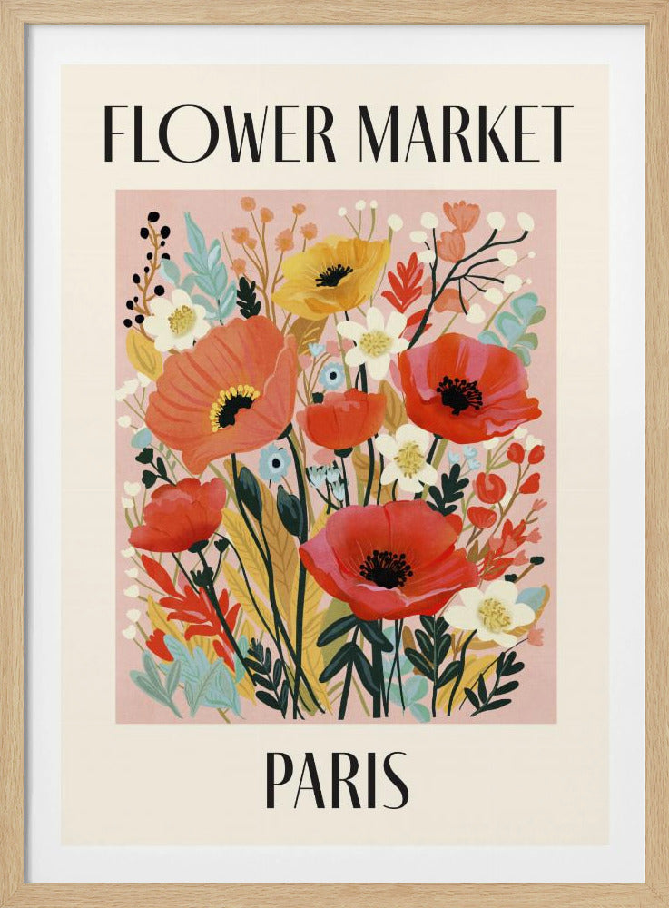 Flower Market Paris France | Poster