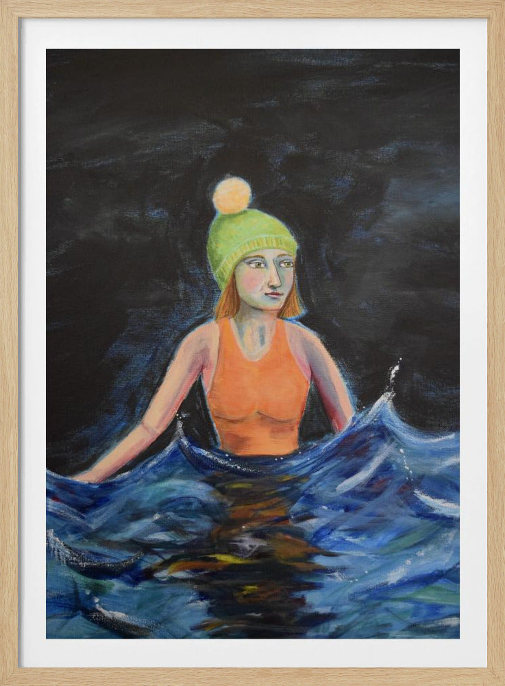 Wild Swimming in Ocean | Poster