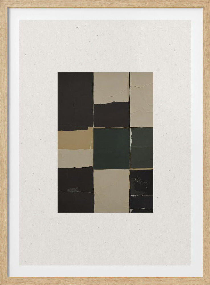 Textured Grid Harmony | Poster