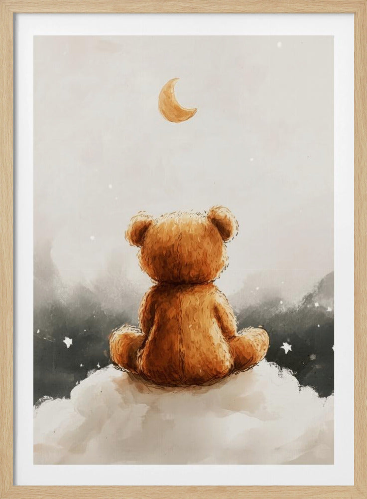 Moonlit Bear Dreams | Poster
