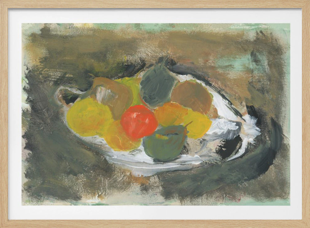 Agrumi su un piatto No 1 | Poster