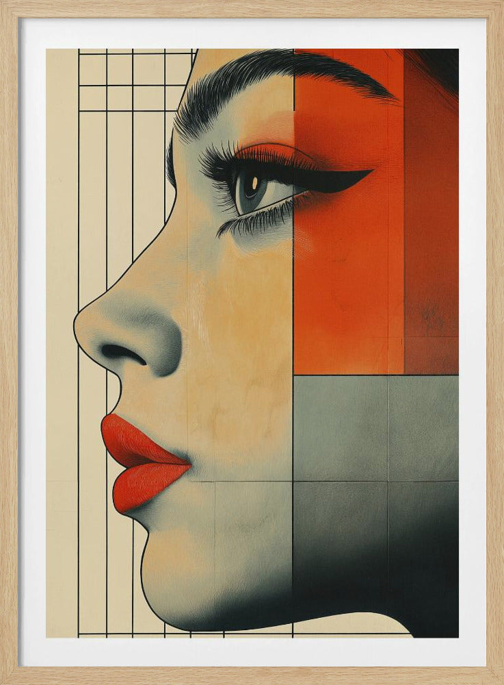 A Woman Face Vintage Poster (3) | Poster