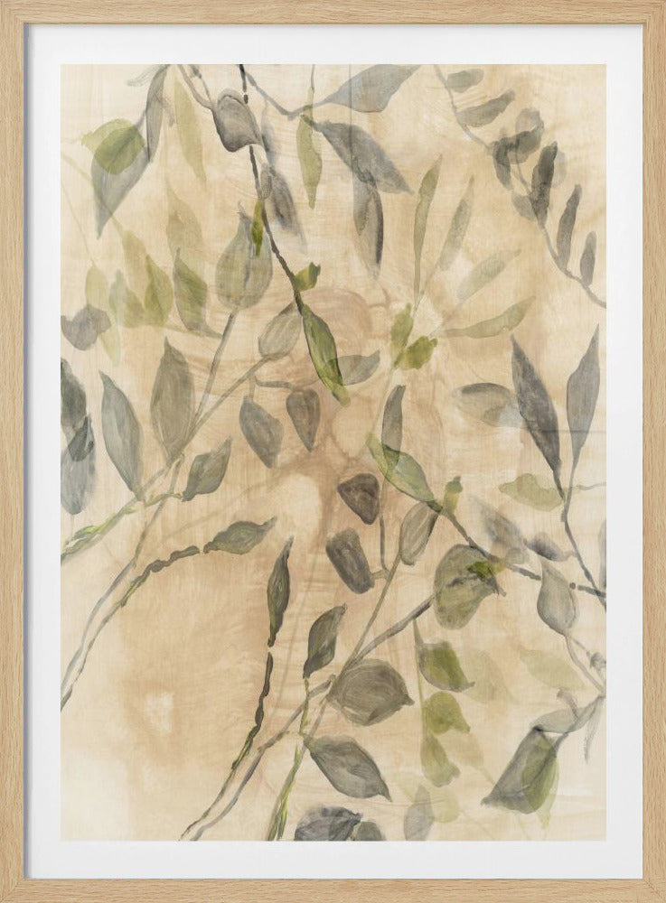 Colour Washed Leaves No2 | Poster