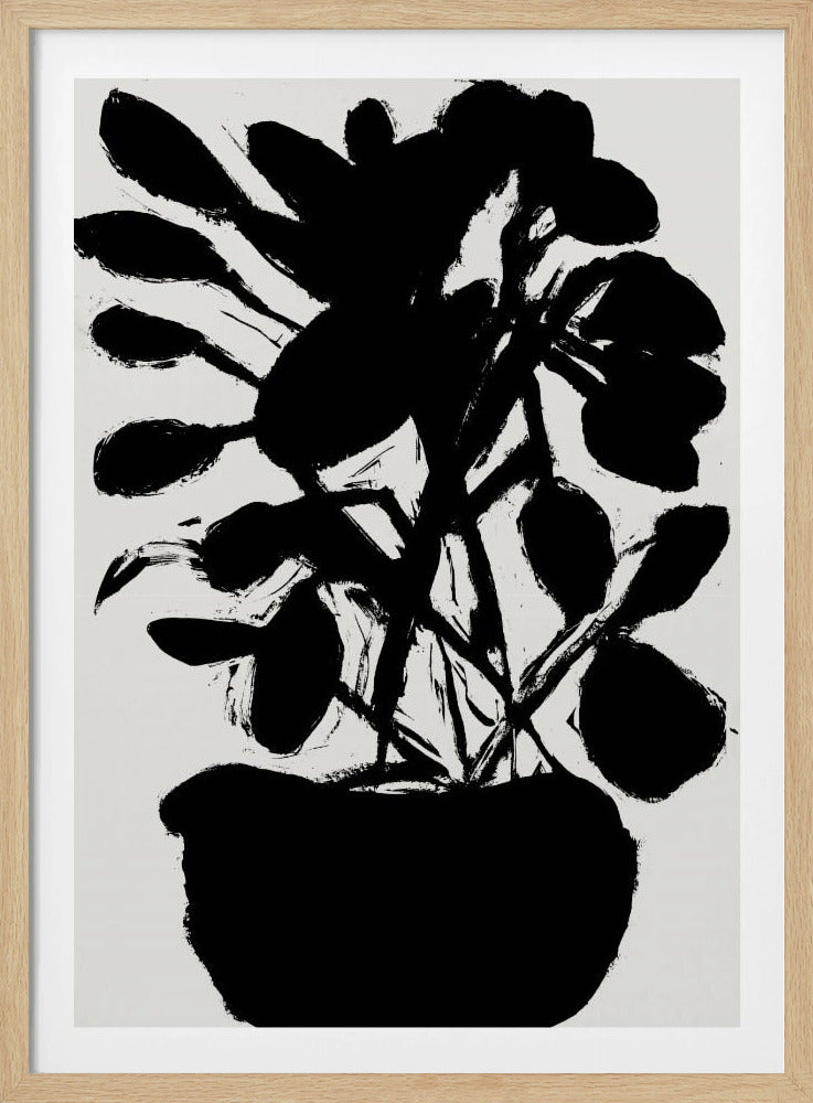 Potted Plant Silhouette No1 | Poster