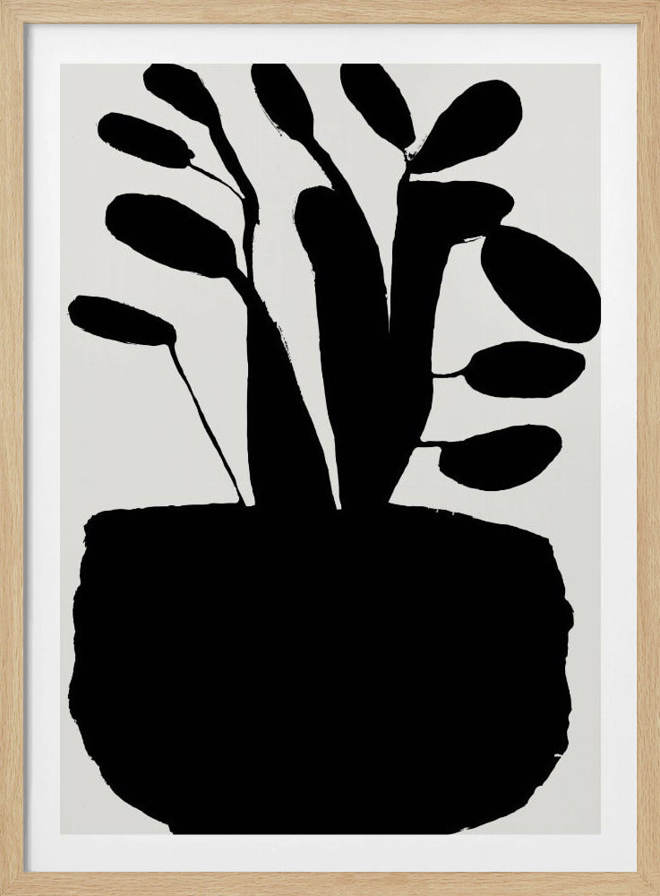 Potted Plant Silhouette No2 | Poster