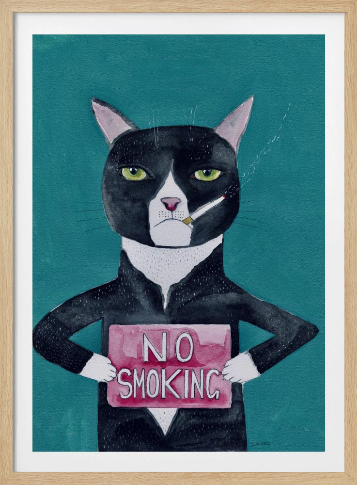 Smoking cat | Poster