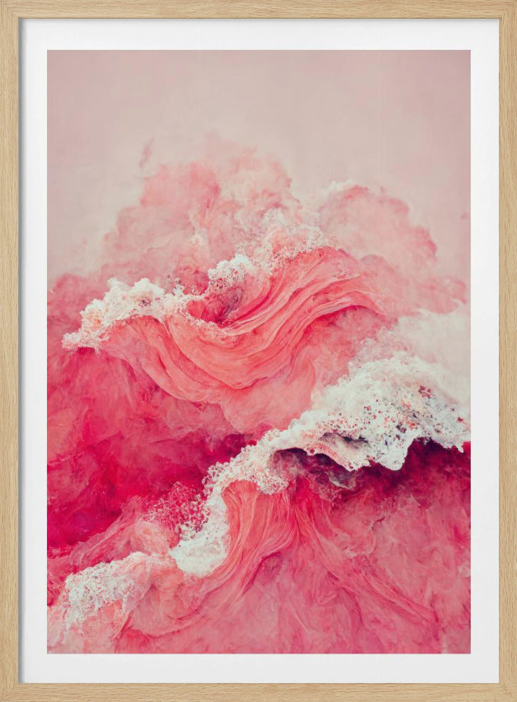 Crimson Waves Flow | Poster