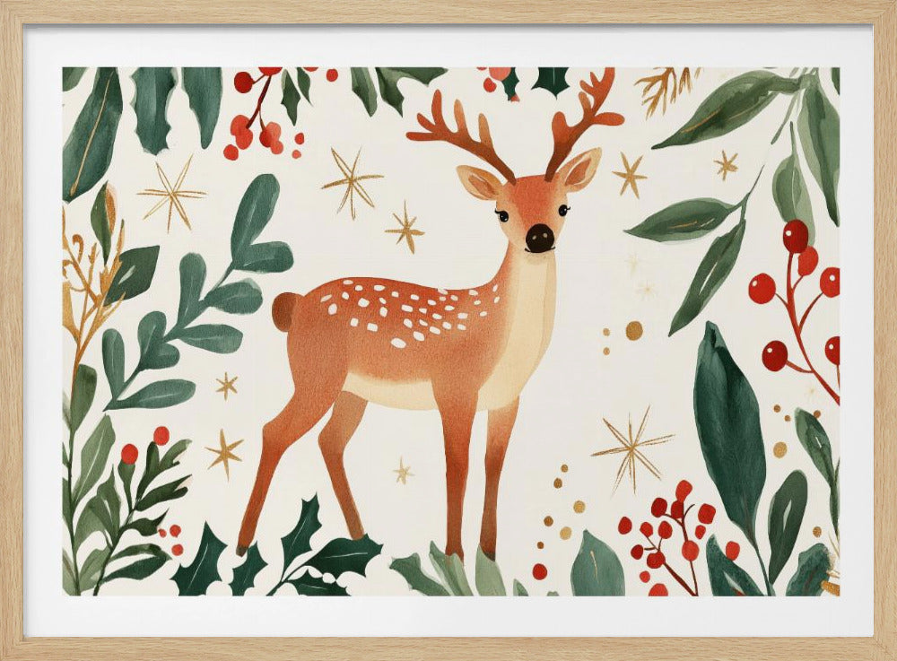 Enchanted Forest Deer | Poster