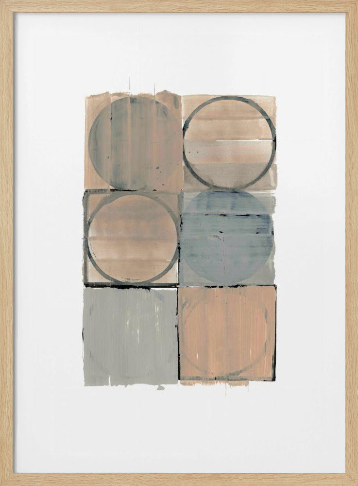 Circles In Squares No 1 | Poster
