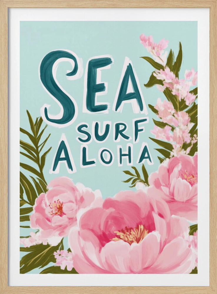 Aloha Blossom Surf | Poster