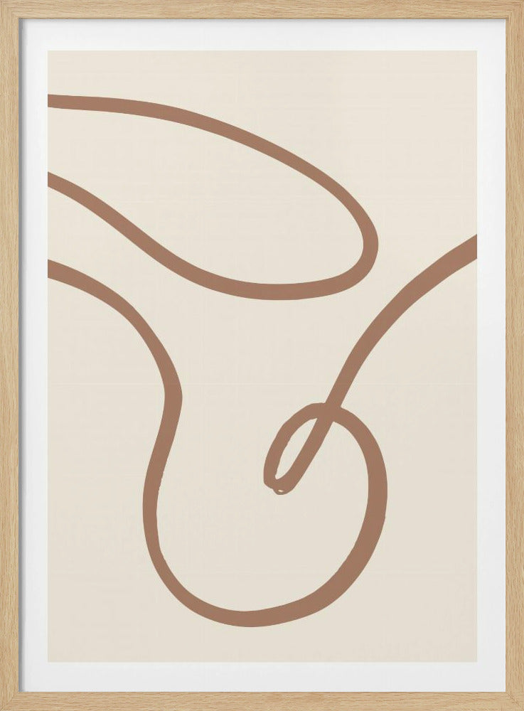 Abstract Lines Mocha 3 | Poster