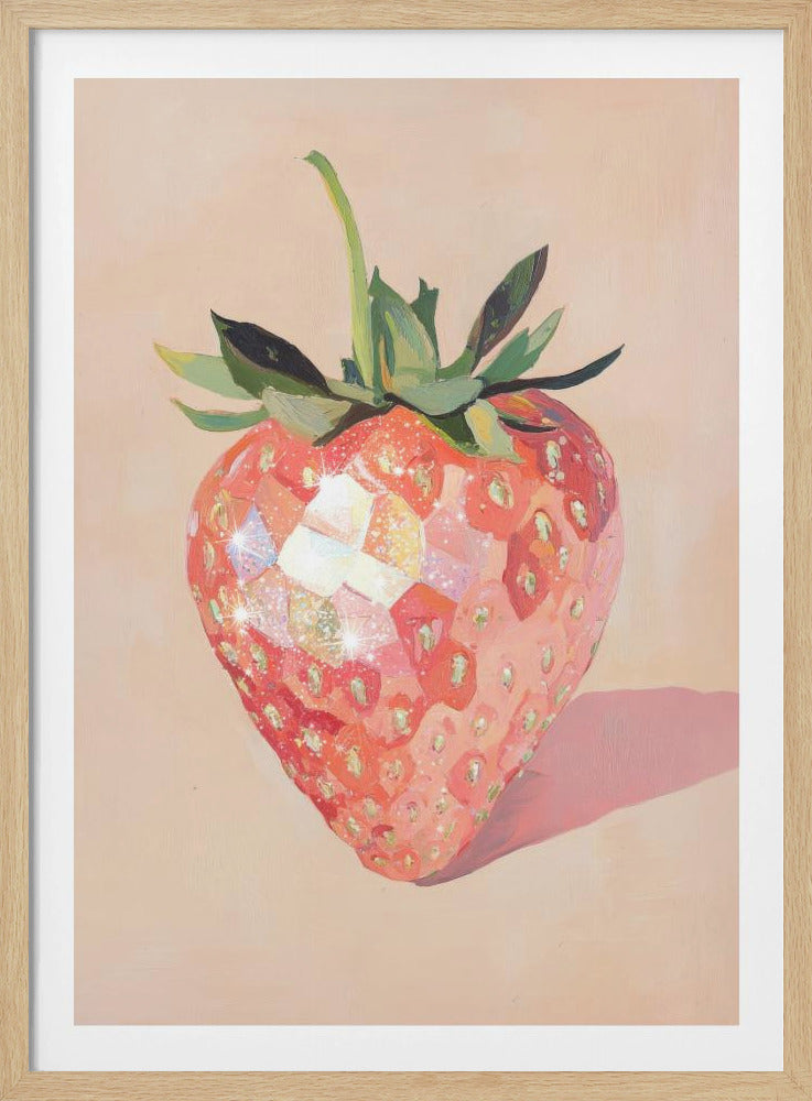 Glistening Strawberry | Poster