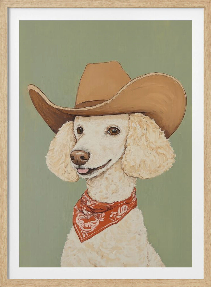 Cowboy Poodle Dog | Poster
