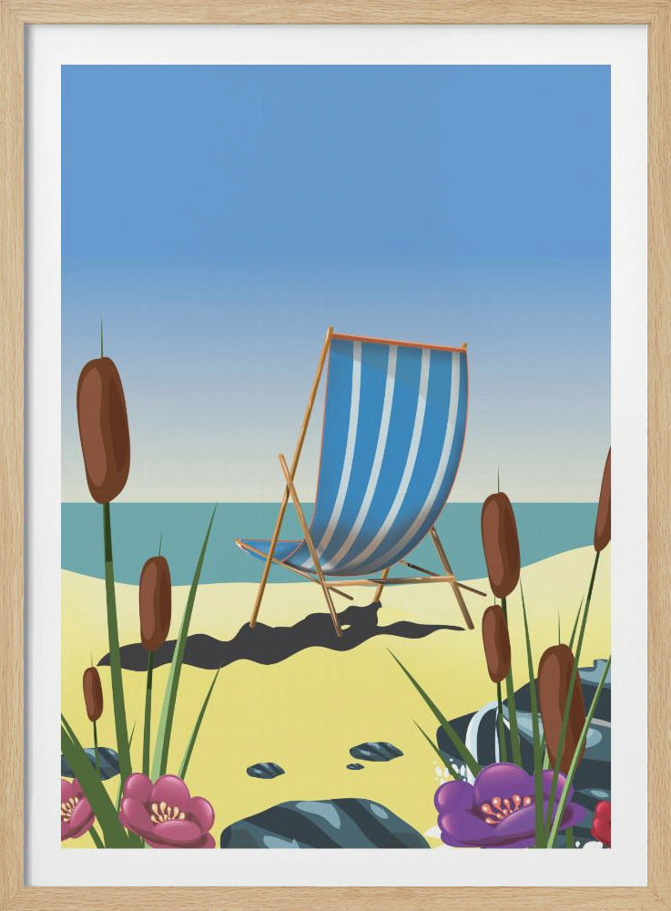 Seaside Deck Chair | Poster