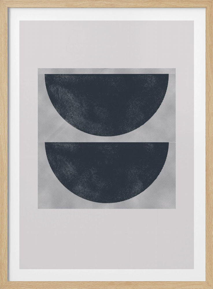 Monochrome Halves | Poster