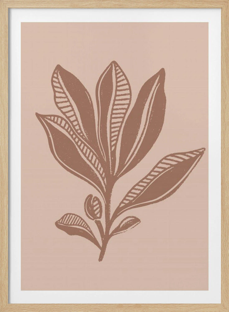 Mocha Foliage | Poster