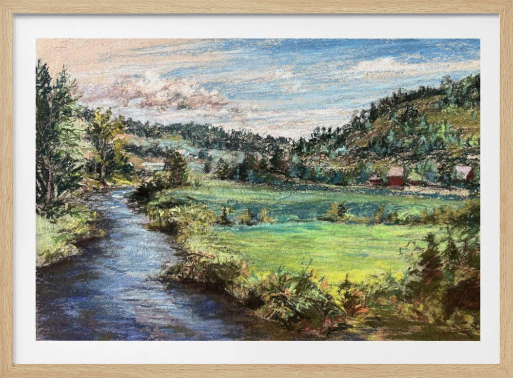 Serene River Valley | Poster