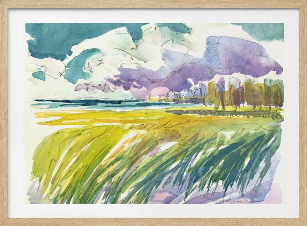 Serene Meadow Skies | Poster