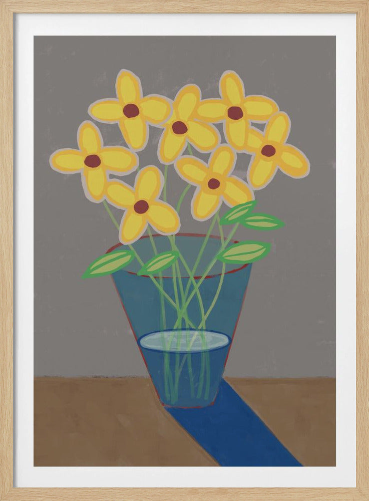 Daisies in vase | Poster