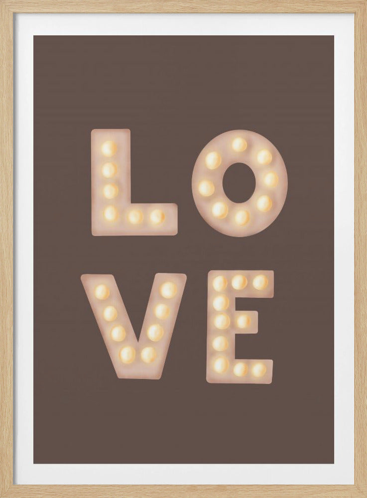 Love Lightletters Coffee Quartz | Poster