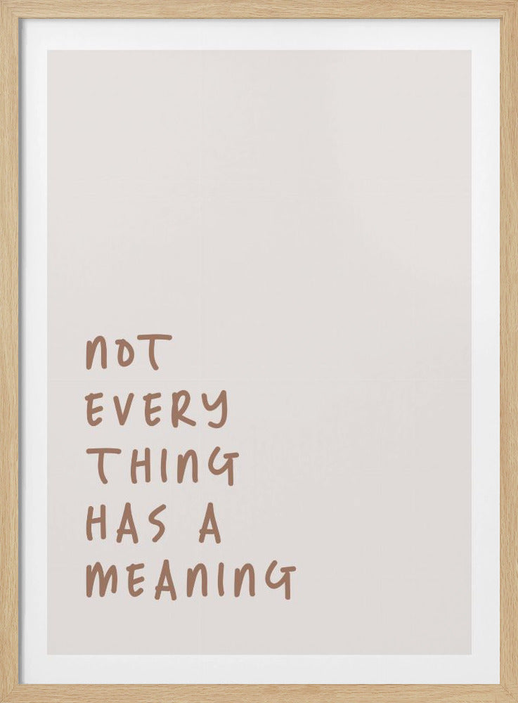 No Meaning | Poster