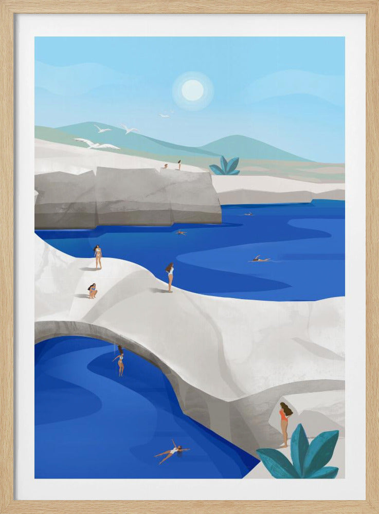 Cliff Jumping, Greece | Poster