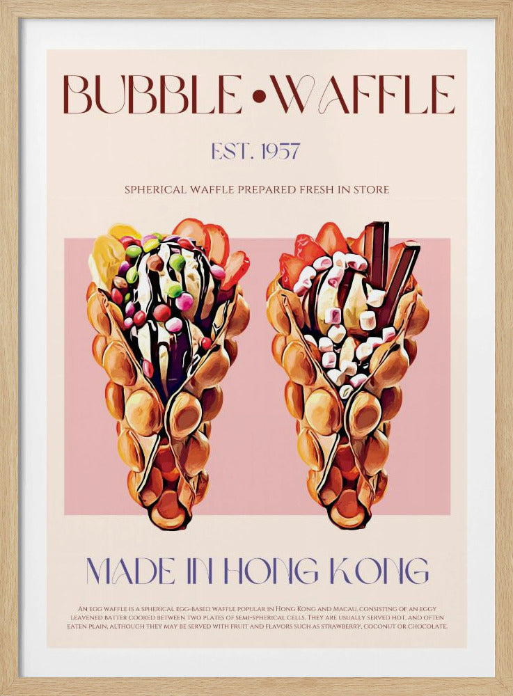 Bubble Waffle Delight | Poster