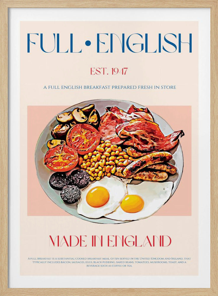 Traditional Full English Breakfast | Poster