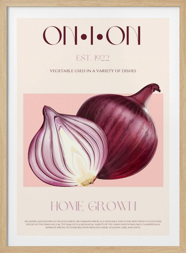 Onion Elegance | Poster