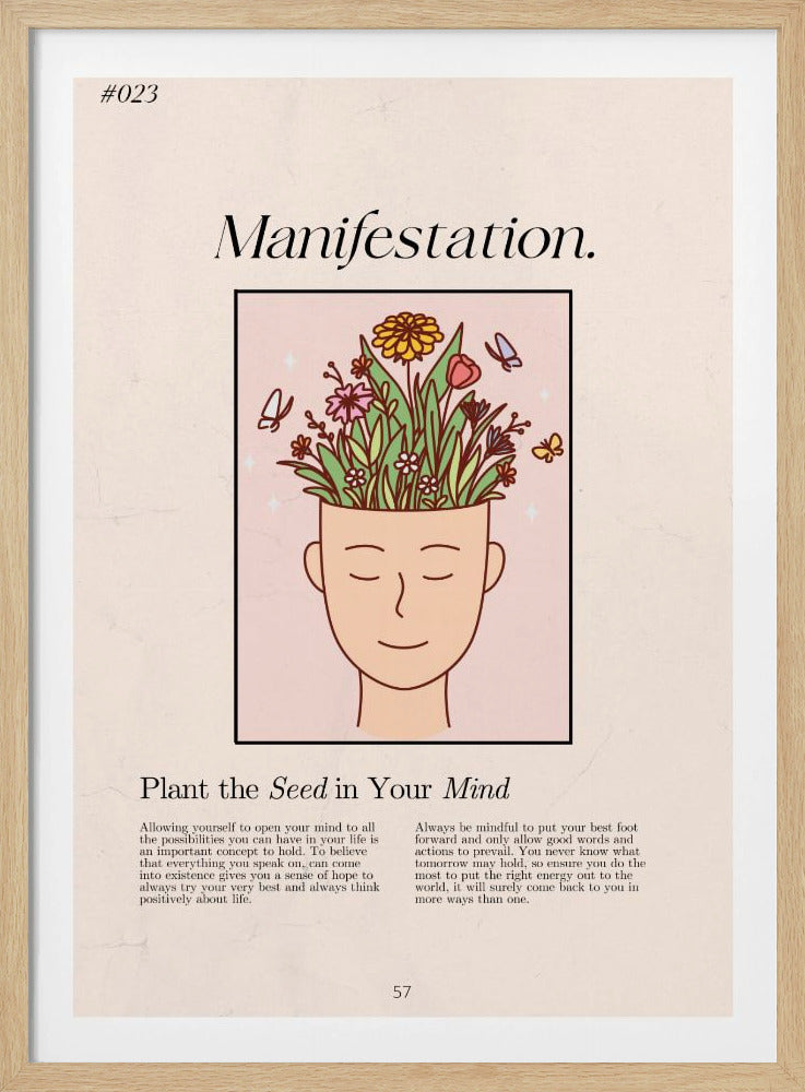 Manifestation with a serene figure | Poster