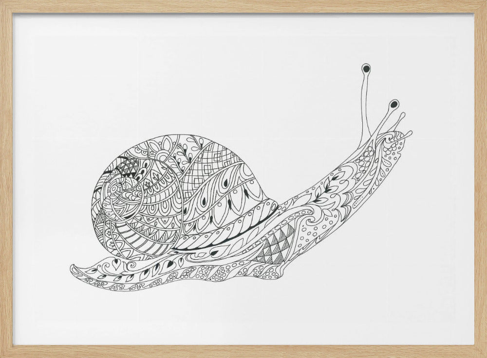 Whimsical Snail Maze | Poster