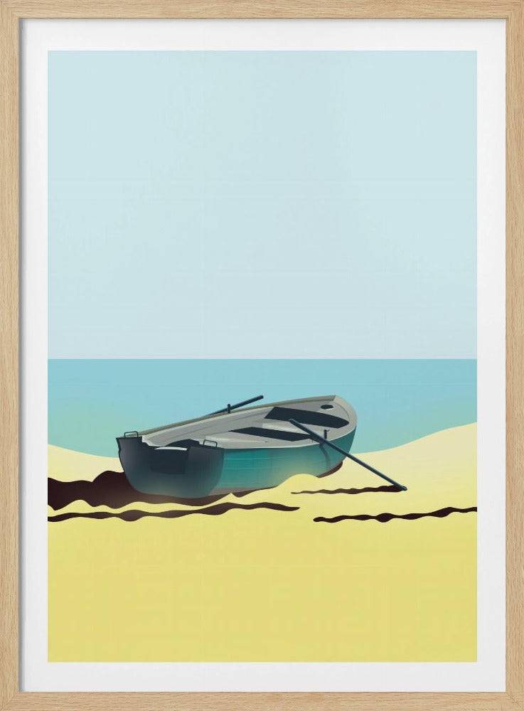 Boat on Beach | Poster