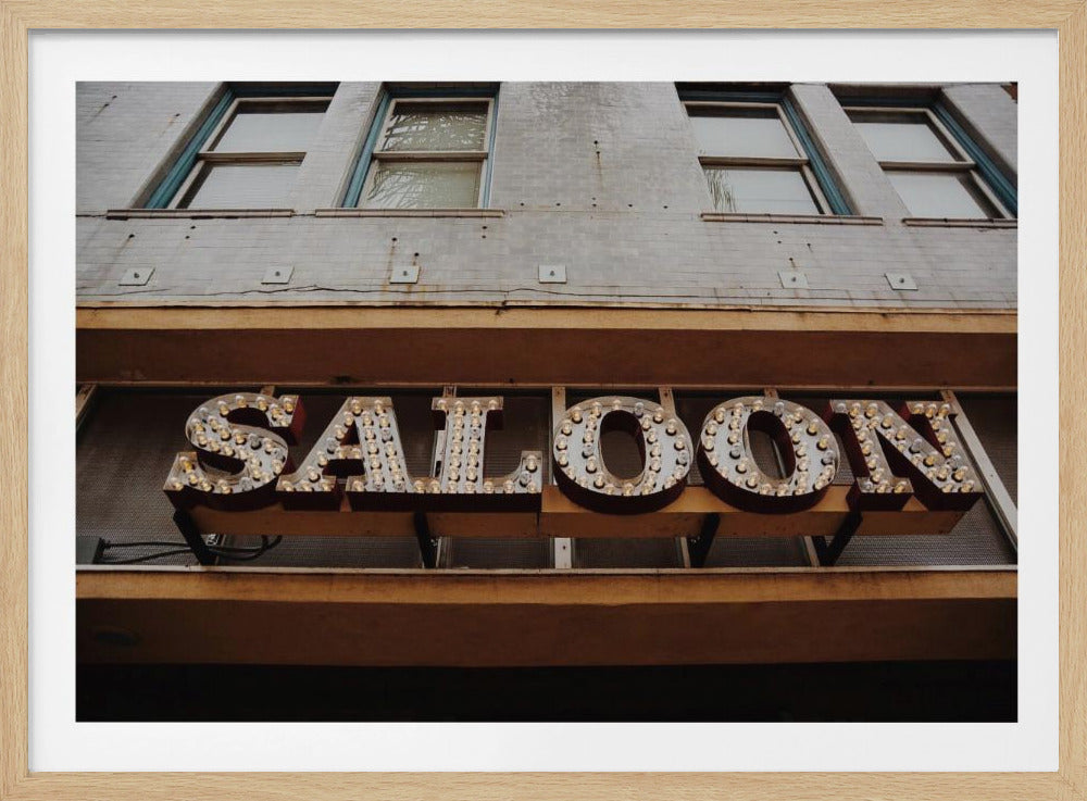 Vintage Saloon Sign | Poster