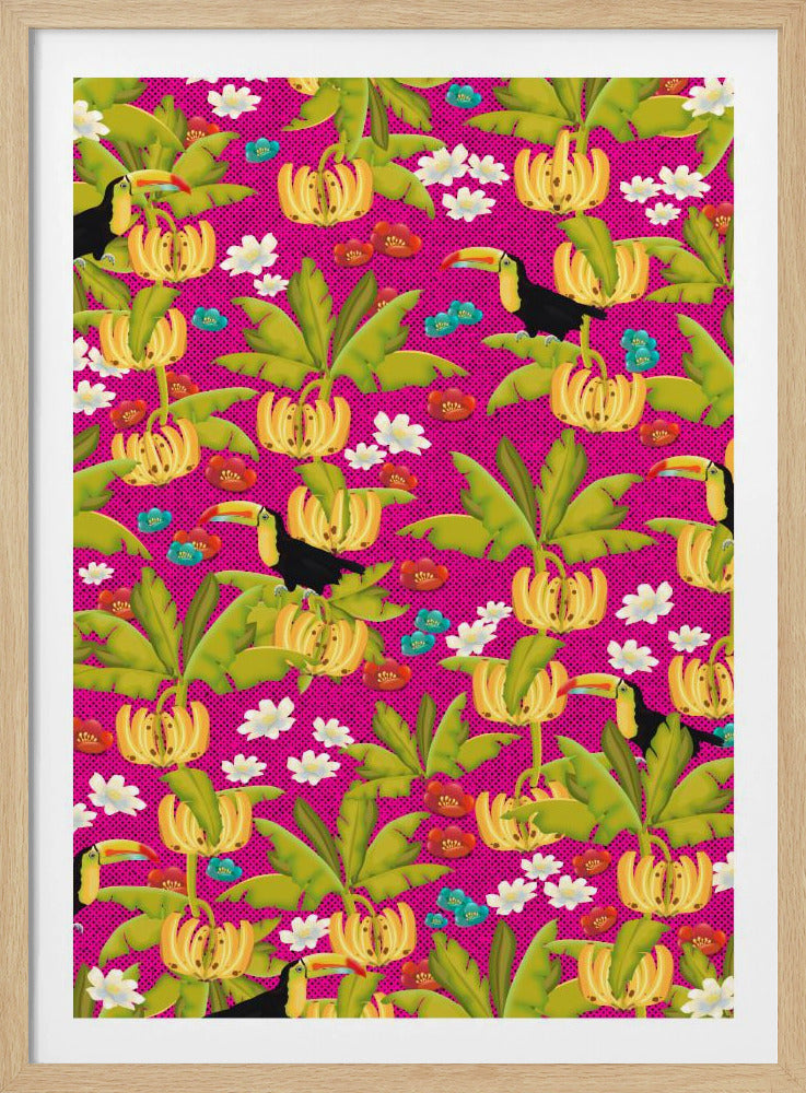 Bananas And Toucans Pattern | Poster