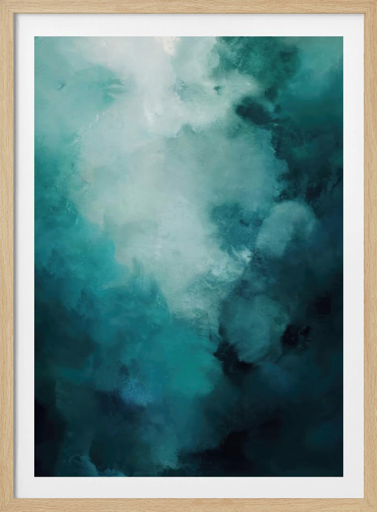 Misty Teal Abyss | Poster