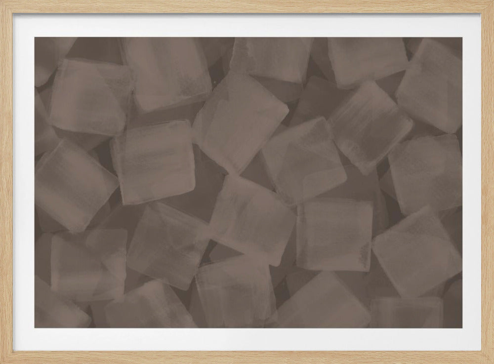 Soft Square Brushstrokes | Poster