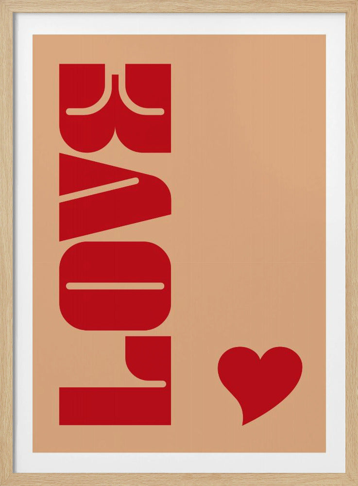 Red Bold Lettering | Poster