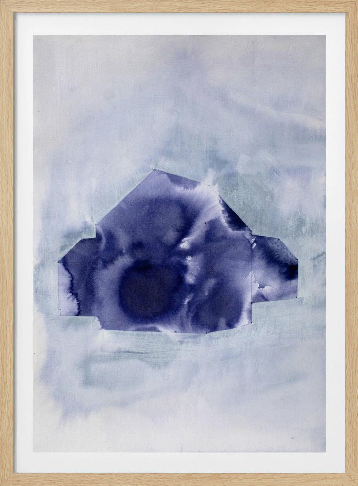 Geometric Shape in Deep Indigo | Poster