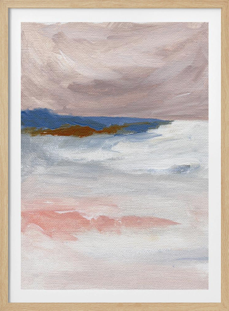 Soft Pastel Tones And Textured Brushstrokes | Poster