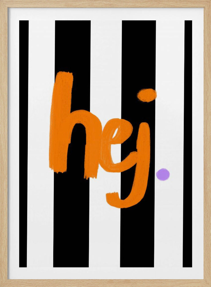 Bold Greeting Stripes | Poster