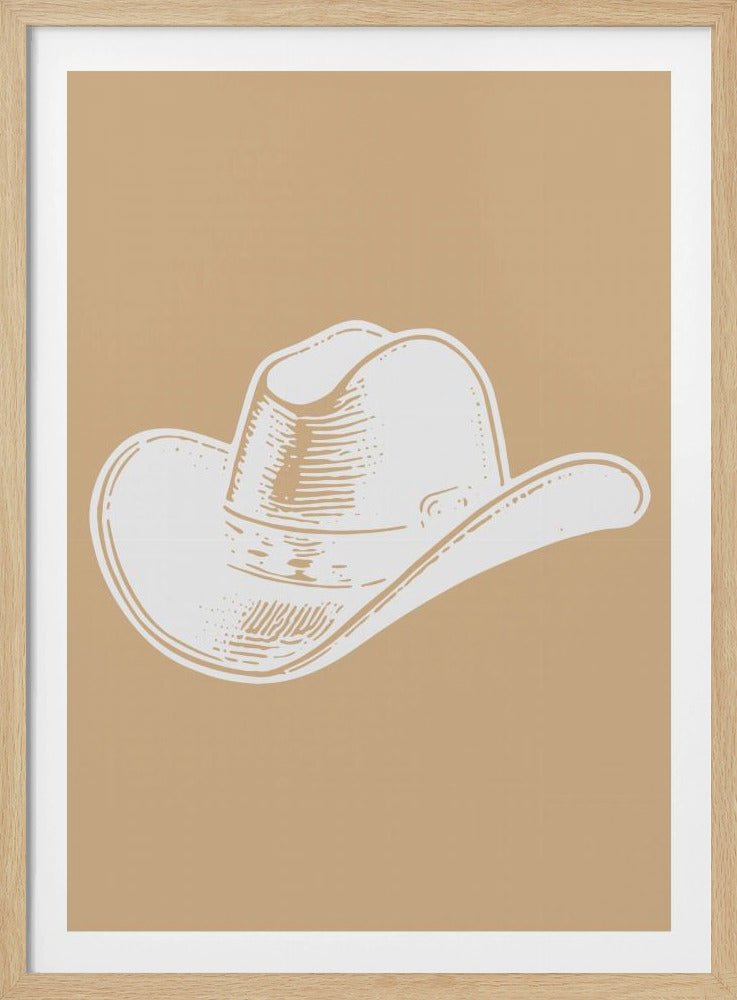Neutral Cowboy Hat | Poster